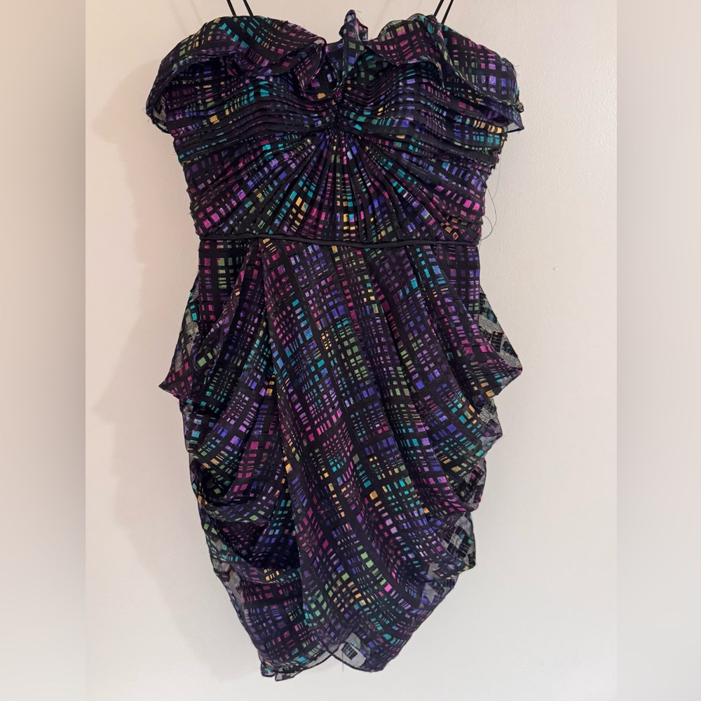 Jill Stuart strapless cocktail dress.